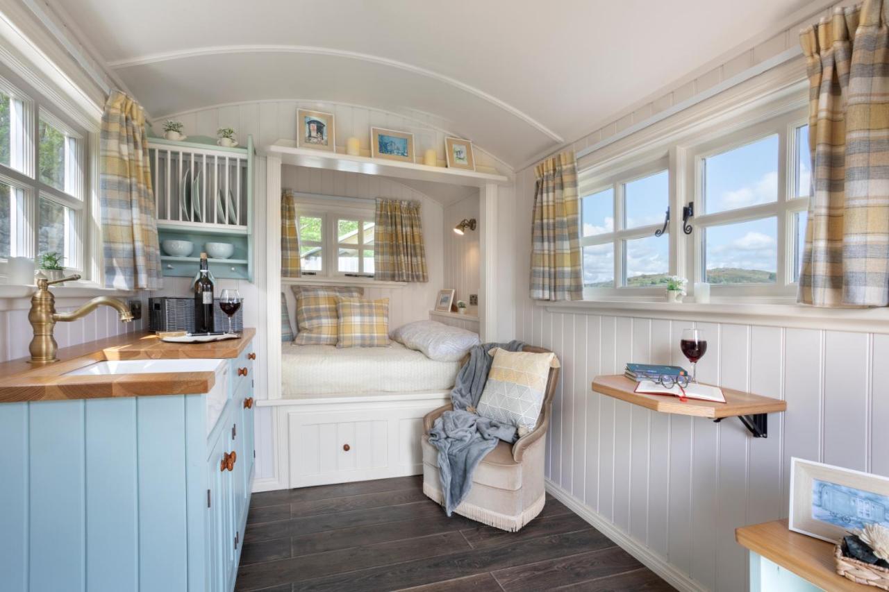 The Heron Shepherds Hut At Lyth Valley Brigsteer Esterno foto